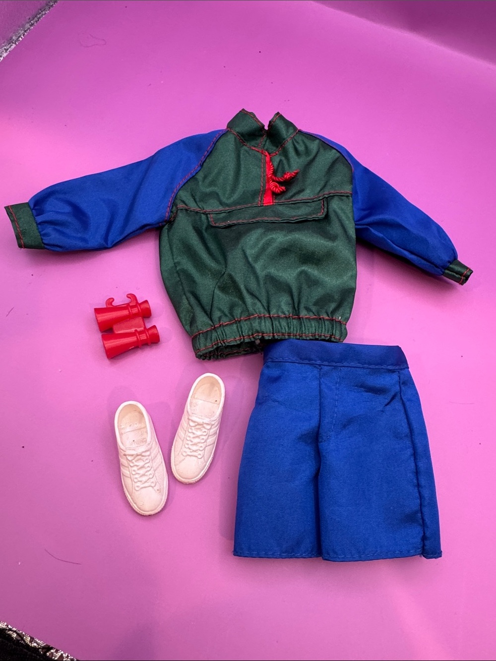 Vintage 1997 Ken Fashion Avenue Outfit ~ Windbreaker & Shorts